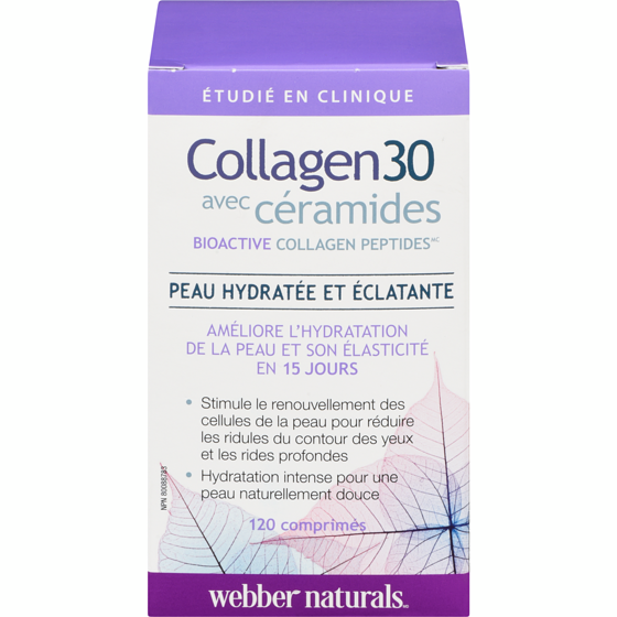 Webber Naturals Collagène 30 avec céramides 120 ea, 0,30 $/1ch