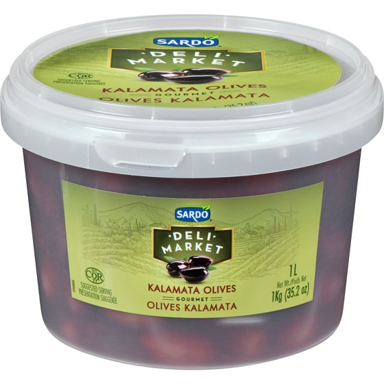 Sardo Olives Kalamata      1 l, $1.10/100ml