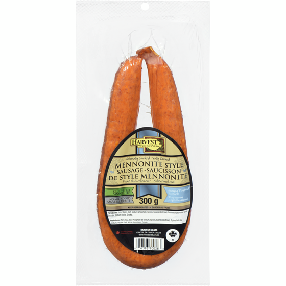 Harvest Mennonite Style Sausage 300 g, $3.00/100g