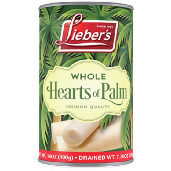 Liebers Kosher Hearts of Palm, Whole 400 g, $2.00/100g