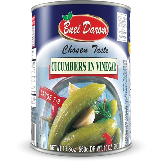 Bnei Darom Cucumber in Vinegar 560 g, $0.89/100g