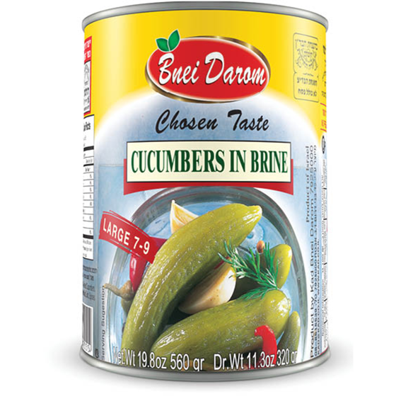 Bnei Darom Cucumber in Brine 560 g, $0.89/100g