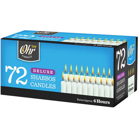 null 4-Hours Shabbos Candle, 72 Candles 1 ea, $16.99/1ea