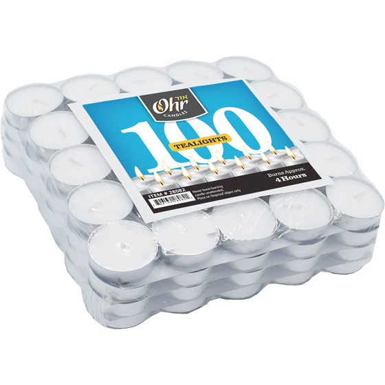 null Tea Light Candles, 100-Pack 100x1.0 ea, $0.11/1ea