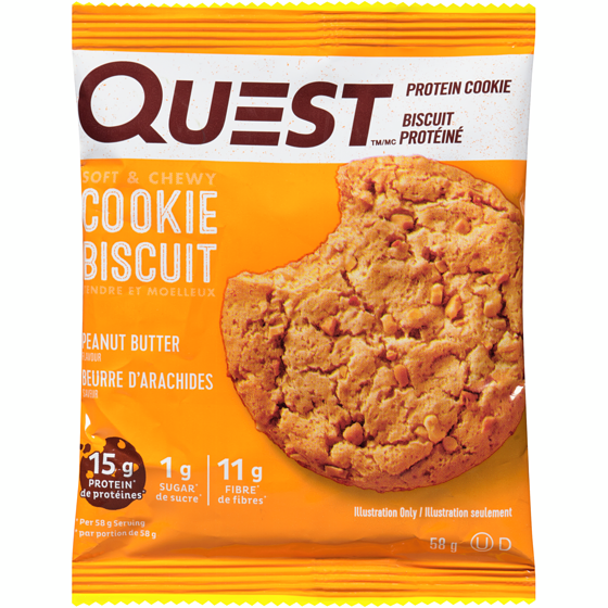 Quest Protein, Peanut Butter Cookie 58 g, $9.97/100g