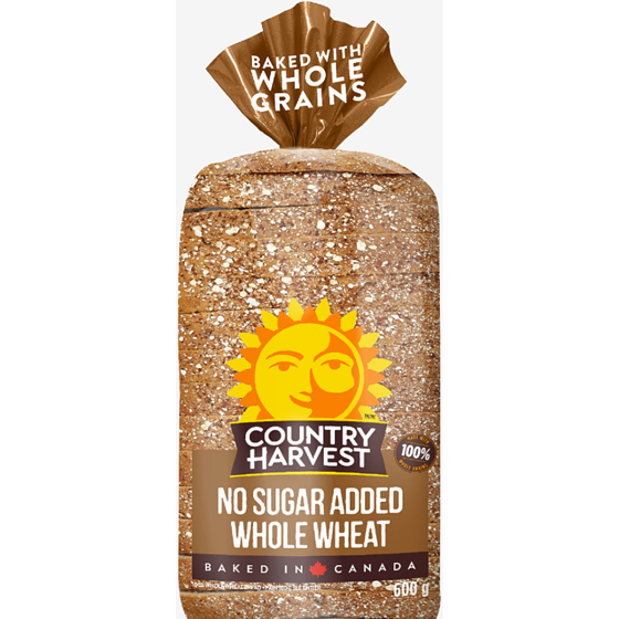 Country Harvest No Sugar Whole Wheat 600 g, $0.58/100g