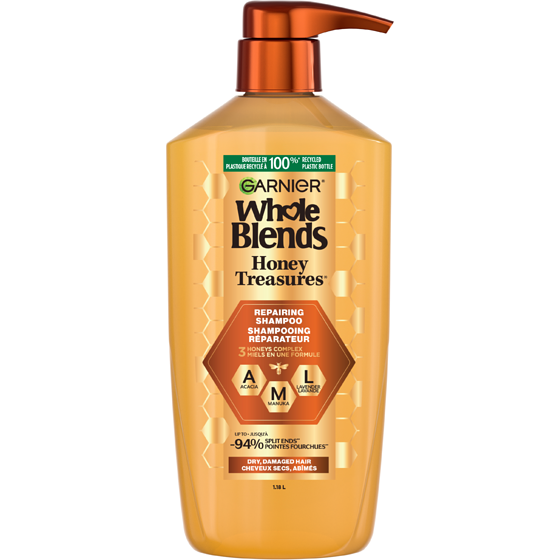 Garnier Whole Blends Honey Treasures Shampoo 1180 ml, $1.57/100ml