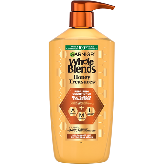 Garnier Whole Blends Honey Treasures Repairing Conditioner, for Damaged and Dry Hair 1180 ml, $1.61/100ml