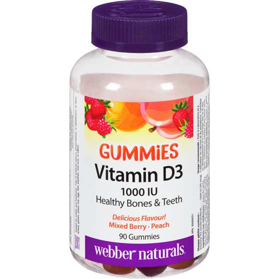 Webber Naturals Vitamin D3 1000 IU Gummies 90 ea, $0.11/1ea