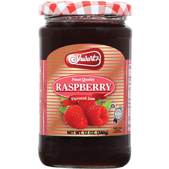 Shwartz Raspberry Jam 340 g, $2.20/100g