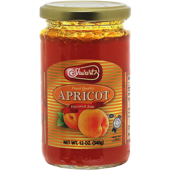 Shwartz Apricot Jam 340 g, $2.20/100g