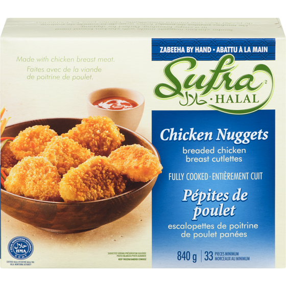 Sufra Halal Chicken Nuggets 840 g, $1.43/100g