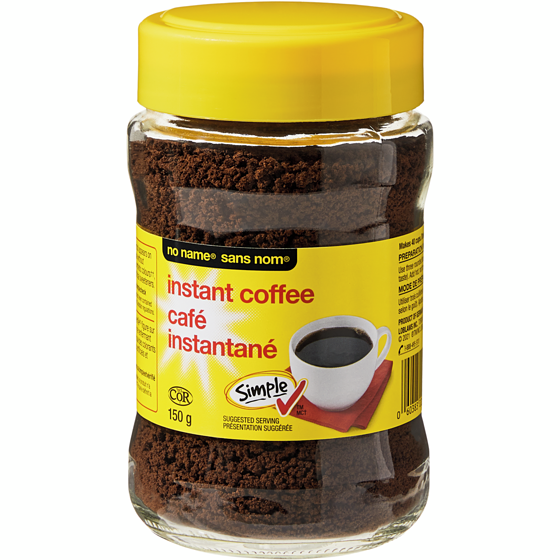 Sans Nom Café instantané 150 g, 3,67 $/100g