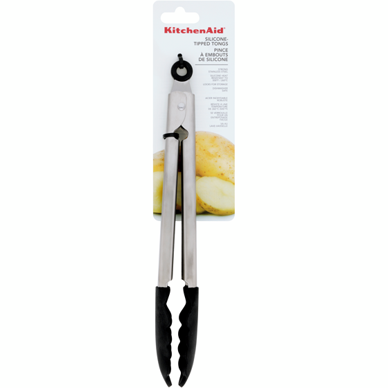 Kitchen Aid Silicone Tongs - Black 1 ea, $18.00/1ea