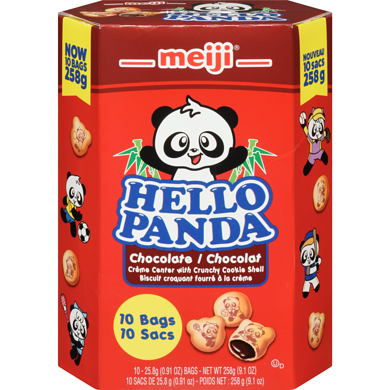 Meiji Hello Panda géant, chocolat 258 g, 3,68 $/100g