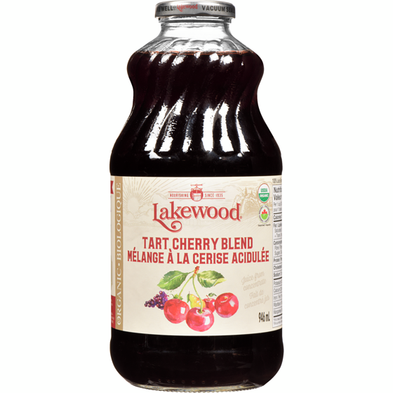 Lakewood Mélange de jus biologique à 100 %, cerises acides 946 ml, 0,88 $/100ml