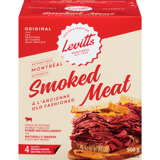 Levitts Smoked Meat Montreal Old Fashionned 500 g, $3.20/100g