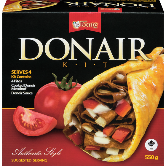 Bonte Donair Bonte Foods Donair Kit Authentic Style 550 g, $1.45/100g