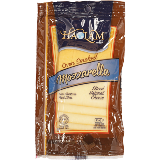 Haolam Mozzarella fumée au four, tranchée 140 g, 8,56 $/100g