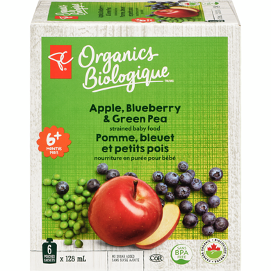 PC Organics Apple, Blueberry Green Pea 6x768.0 ml, $0.82/100ml