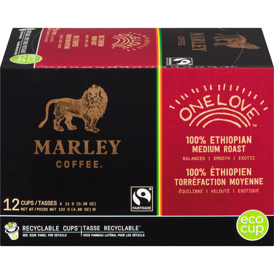 Marley Coffee One Love Fair Trade, Coffee 12 ea, $1.25/1ea