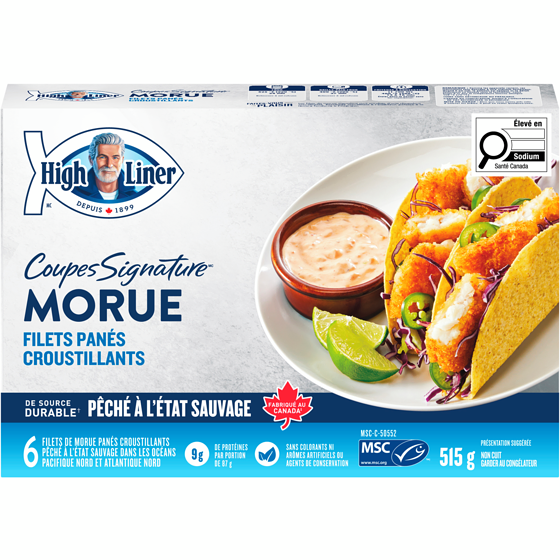 High Liner Coupes Signature Filets De Morue Panés Croustillants 515 g, 1,94 $/100g