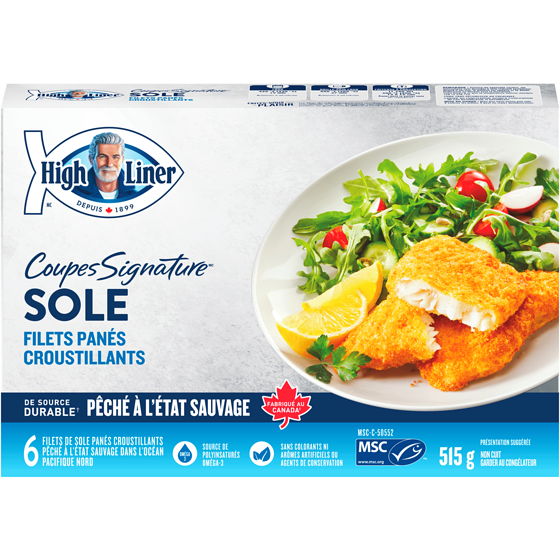 High Liner Coupes Signature Filets de Sole Panés Croustillants 515 g, 3,88 $/100g