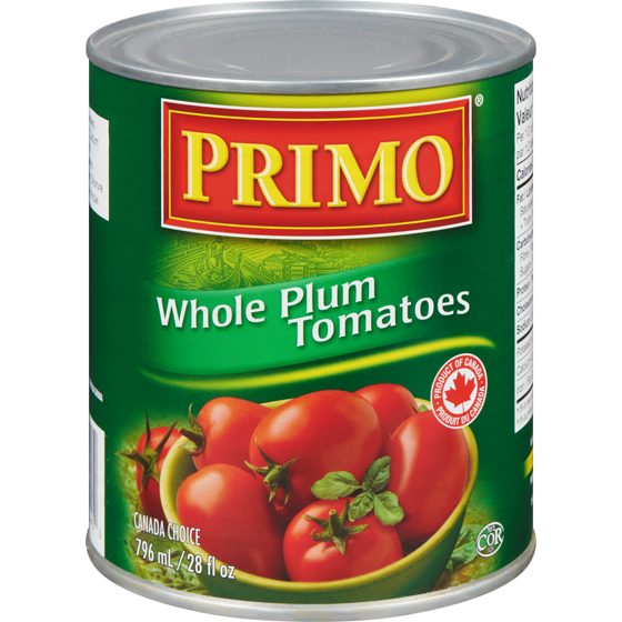 Primo Whole Plum Tomatoes 796 ml, $0.25/100ml