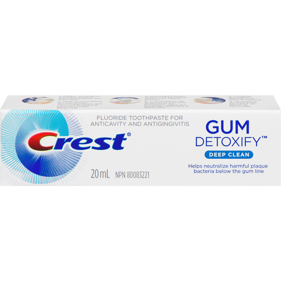 Crest Gum Detoxify Toothpaste Deep Clean 20 ml, $10.00/100ml