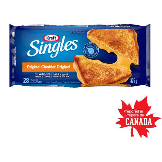 Kraft Singles Original Thick Slices 825 g, $1.51/100g