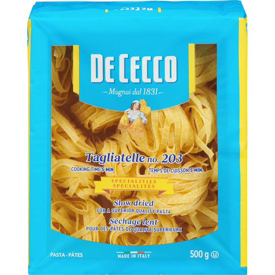 De Cecco Pasta Tagliatelle 500 g, $1.20/100g