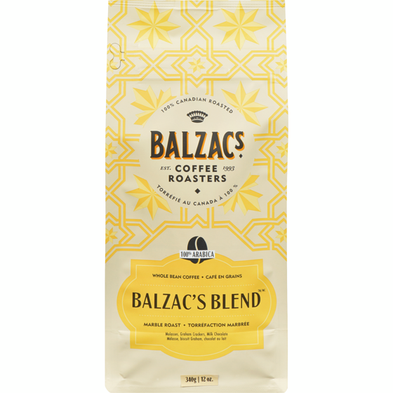 Balzac's Blend Whole Bean Coffee 340 g, $4.70/100g