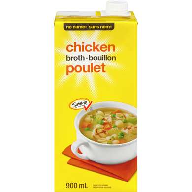 No Name Chicken Broth 900 ml, $0.25/100ml