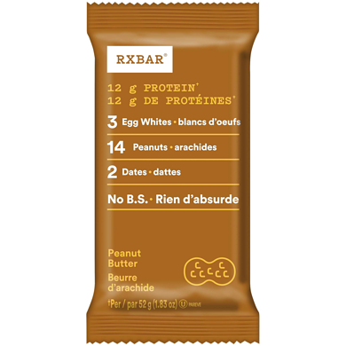 RXBar Barres protéinées RXBAR, beurre d’arachide, 12 g 12x52.0 g, 4,65 $/100g