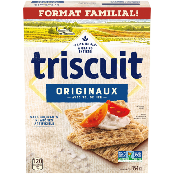 Christie Craquelins Triscuit Originaux, format familial 354 g, 1,13 $/100g