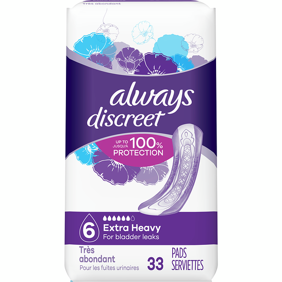 Always Serviettes, degré d’absorption très abondant, régulières, 33 serviettes 33 ea, 0,67 $/1ch