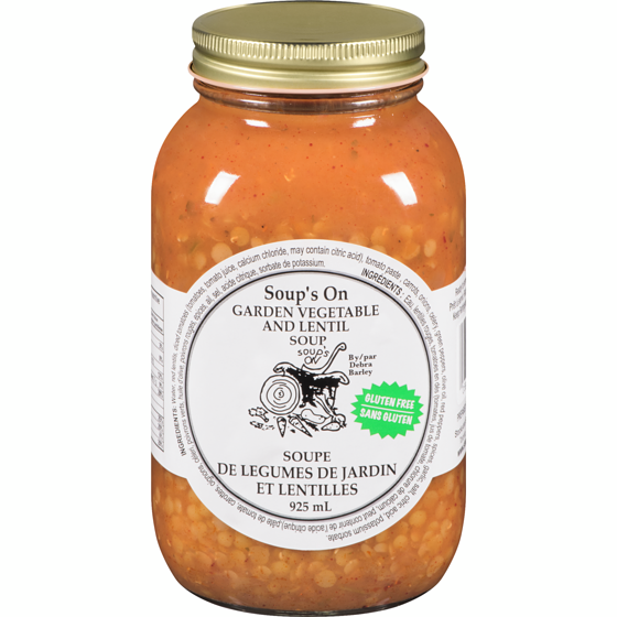 Soup's On Soup Garden Vegetable and Lentil 925 ml, $1.06/100ml