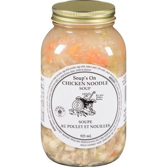 Soup’s On Soup Soupe à l’orge poulet et nouilles 925 ml, 1,19 $/100ml