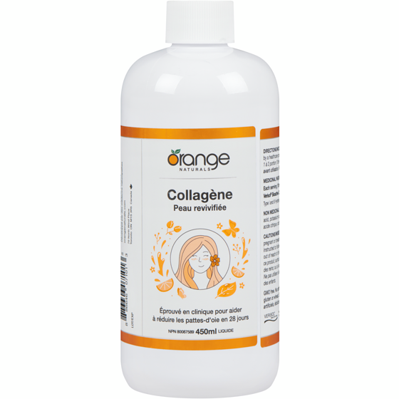 Orange Naturals Liquide pour la peau au collagène 450 ml, 0,66 $/100ml