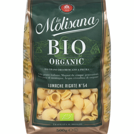 Molisana Pasta Lumache Rigate N°54 Organic 500 g, $0.70/100g