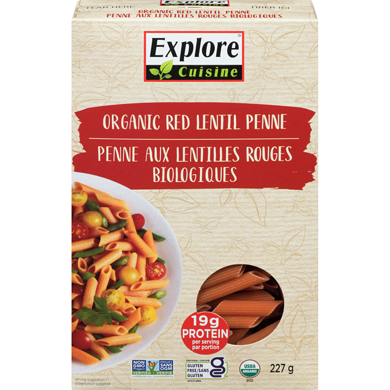 Explore Cuisine Organic Red Lentil Penne 227 g, $3.08/100g