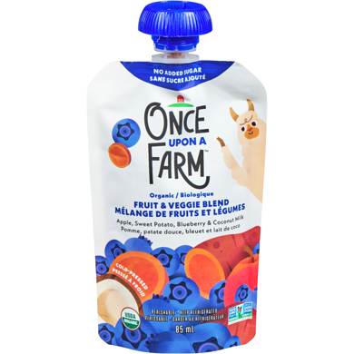Once Upon a Farm Apple, Sweet Potato, Blueberry with Coconut Oil 85 ml, $4.69/100ml