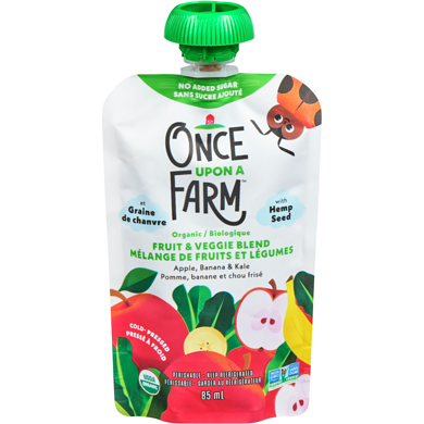 Once Upon a Farm Apple, Banana, Kale with Hemp Seed 85 ml, $4.69/100ml