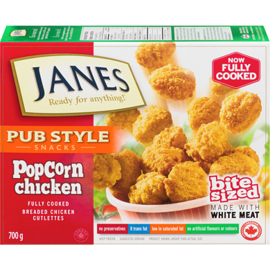 Janes Popcorn Chicken, Fully Cooked 700 g, $2.00/100g