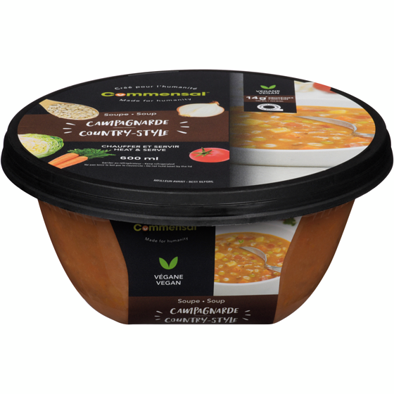 Commensal Commensal soupe style campagnard 600 ml, 1,13 $/100ml