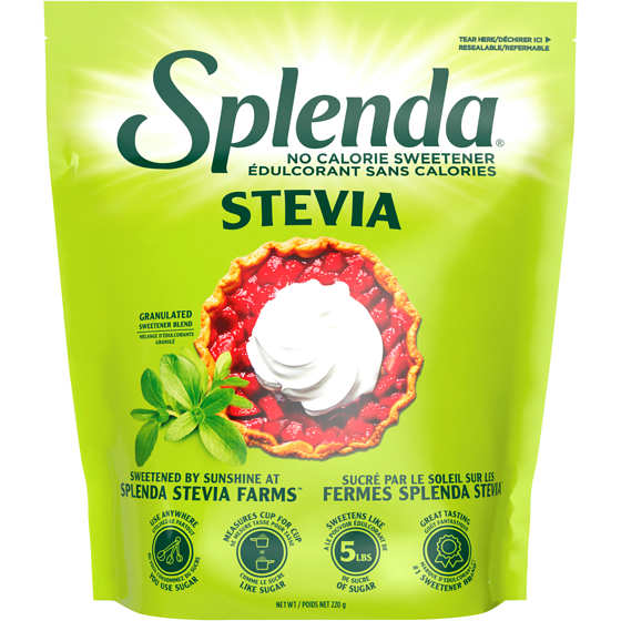 Splenda No Calorie Granulated Stevia Sweetener for Baking 221 g, $5.20/100g