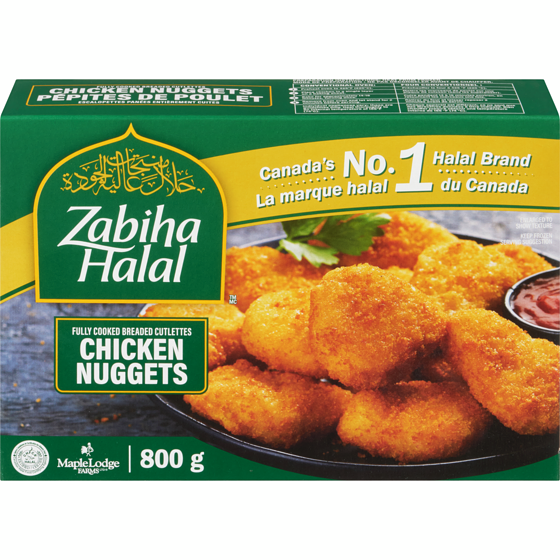 Zabiha Halal Chicken Breast Nuggets 800 g, $1.38/100g