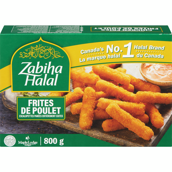Zabiha Halal Frites de poulet, surgelées 800 g, 1,25 $/100g