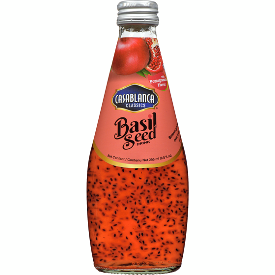 Casablanca Boisson aux graines de basilic, saveur de grenade 290 ml, 0,62 $/100ml