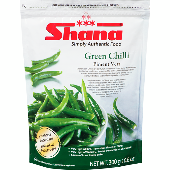 Shana Green Chilli 300 g, $0.83/100g